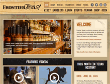 Tablet Screenshot of frontiertexas.com